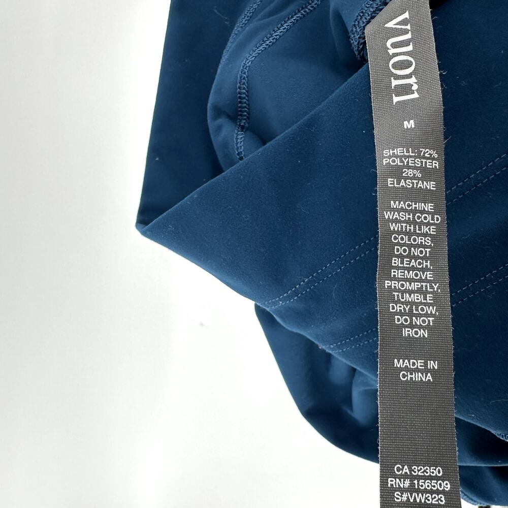 Vuori Daily Leggings 7/8 High Waist Drawstring Airbrushed Cosmo Blue Medium - Picture 4 of 5
